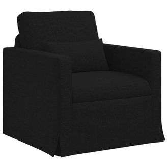 vidaXL Sof&aacute; Negro 78 X 78 X 80 Cm Tela Vidaxl