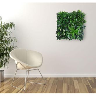 OEM Seto De Pared Artificial De Pl&aacute;stico De 50x50 Cm - Panel Decorativo De Alta Densidad, Sin Mantenimiento Para Jard&iacute;n, Valla, Balc&oacute;n, Fiestas