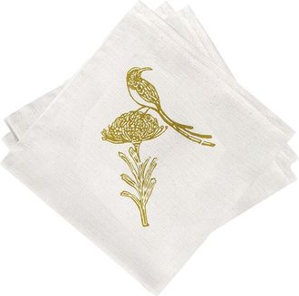 French Home Set of 4 Sugarbird Napkins
