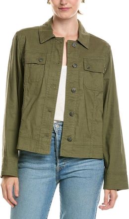 Tommy Bahama Seaside Linen-Blend Crop Coat
