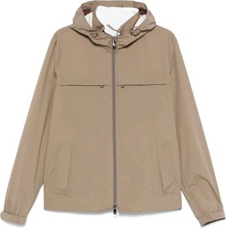 Corneliani Giacca con cappuccio - Marrone