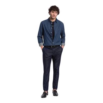 Dondup Heren, Broeken, Blauw, Maat: W38 Katoen