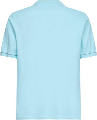 MC2 Saint Barth Mens Polo Shirt Charles Light Blue Cotton T-shirts And Polos