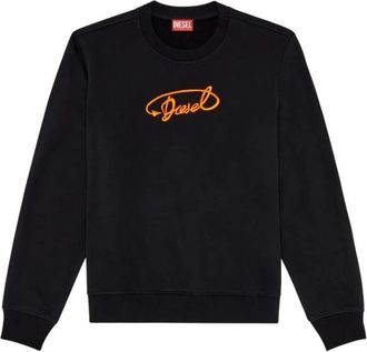 Diesel Stijlvolle Sweatshirts en Hoodies Collectie - Heren - Sweatshirts - Zwart - 2XL - Katoen - Hoodies & sweatvesten