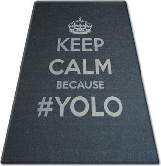 RugsX Alfombra De Cuerda Sisal Floorlux 20276 Yolo Negro/plateado Black 200x290 Cm