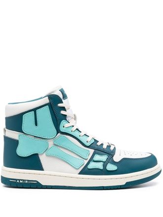 Amiri Skel high-top sneakers - men - Calf Leather/Rubber/Fabric - 40 - Blue