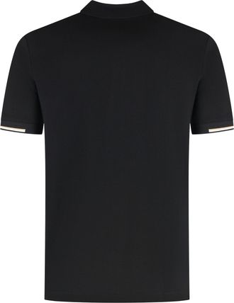 HUGO BOSS Mens Polo Shirt Black Cotton T-shirts And Polos