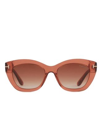 Tom Ford Zonnebril met cat-eye montuur - Rood