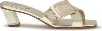Roger Vivier Mules in Pelle Laminata Belle Vivier - - Shoes - Donna - Giallo - 36 EU