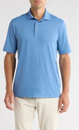 Greg Norman Tournament Textured Solid Knit Polo in Quiet Harbor at Nordstrom Rack, Size Xx-Large