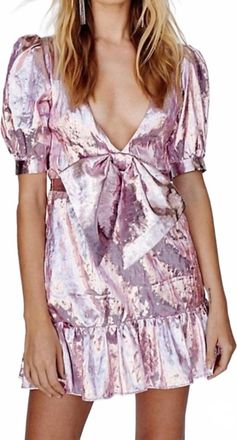 LoveShackFancy Gabriella Mini Dress In Palm Beach Pink
