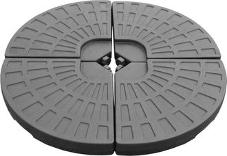 Happy Garden Happy Garden - Base De Sombrilla Lote De 4 Baldosas Redondas Rellenables Saint Malo