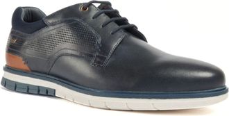 Pod Merlin Leren Heren Navy Veterschoenen