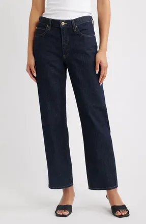 Frame Denim The Hang Ankle Straight Leg Jeans in Rinse at Nordstrom, Size 25