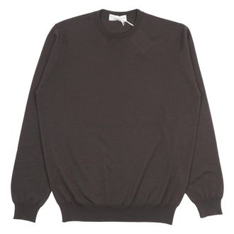 FILIPPO DE LAURENTIIS Round-neck Knitwear, male, Brown, Size: M Round-neck Knitwear