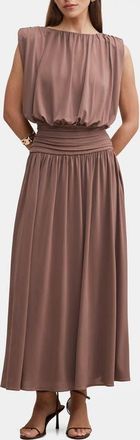 Ever New Florabelle Bubble Bodice Maxi Dress in Mocha at Nordstrom, Size 12