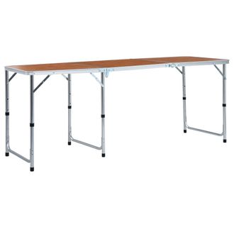 vidaXL Mesa De Camping Plegable De Aluminio 180x60 Cm Vidaxl