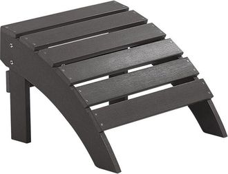 Beliani Garden Footstool ADIRONDACK Dark Grey