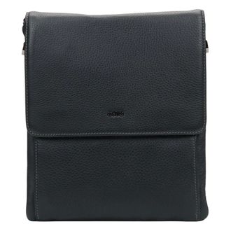 Estro & Luminara Pebble Leather Magnetic Tablet Bag - Heren - Tassen - Zwart - Maat: ONE Size Leer