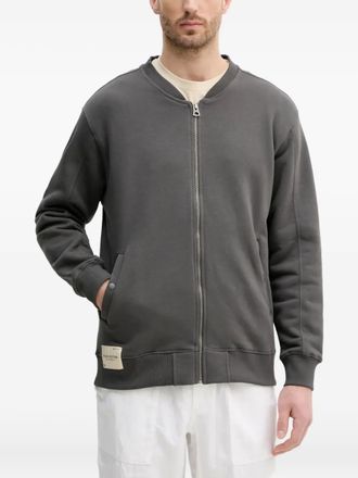 Alpha Industries zip-fastening sweatshirt - men - Polyester/Cotton - S - Grey