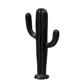 Wanda Collection Escultura moderna cactus negro 50cm