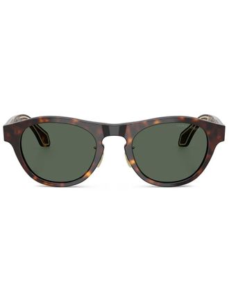 Giorgio Armani round-frame sunglasses - Brown