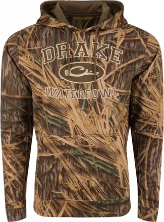 Drake Mens Performance Hoodie In Mossy Oak Original Treestand