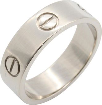 Cartier Silver White Gold (18K) Band Ring (Pre-Owned)