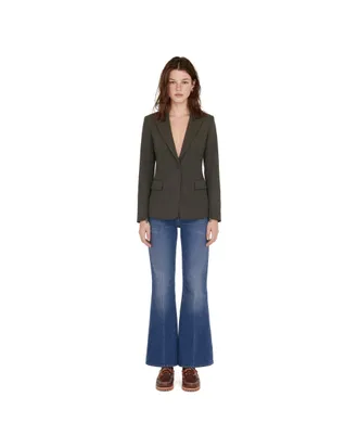 Patrizia Pepe Tailored Peak Lapel Blazer - Green