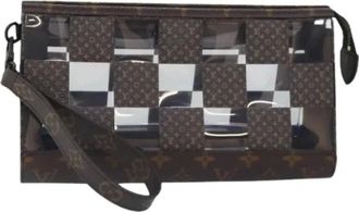 Louis Vuitton Pre-owned Clutches, female, Brown, Size: ONE SIZE Pre-owned Canvas Clutch