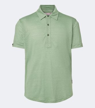 Orlebar Brown Sebastian linen jersey polo shirt