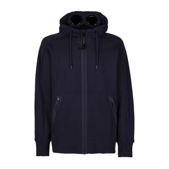 C.P. Company C.p. Company - Zip-through Hoodie - Heren - Sweatshirts & Hoodies - Blauw - Maat: 2XL Katoen