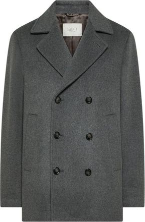 Seventy Cappotto Panno Double - - Coats - Uomo - Grigio - 3XL