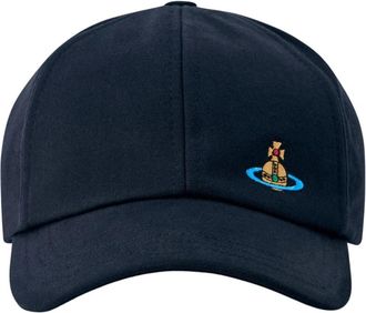 Vivienne Westwood Uni Baseball Cap - Heren - Petten - Zwart - L/Xl - Katoen - Accessoires
