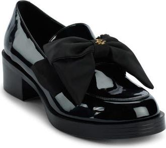 Karl Lagerfeld Camilia Bow Loafer in Black at Nordstrom, Size 7.5