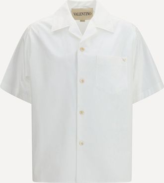 Valentino Camicia in popeline di cotone con VGold Man 48