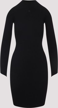 Courrèges Circle Rib Mini Dress
