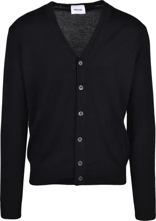 Dressism. Black Merino Wool Cardigan