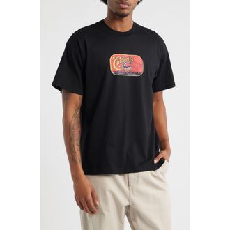 Carhartt Work in Progress Sardinas Organic Cotton Graphic T-Shirt in Black at Nordstrom, Size X-Large