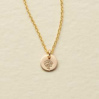 Made by Mary January Birth Flower Necklace