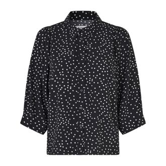 Lollys Laundry Overhemden - Dames - Blouses & Shirts - Zwart - Maat: 2XL