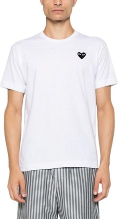 Comme Des Gar&ccedil;ons White Regular Logo T-Shirt