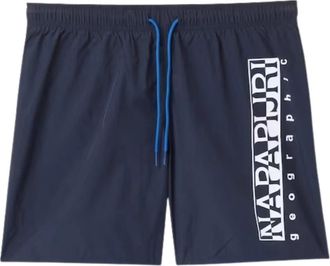 Napapijri Blauwe Regular Fit Zwembroek - Heren - Korte Broeken - Blauw - M - Korte Broeken