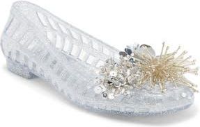 Jeffrey Campbell Urchinz Flat in Silver Glitter Silver at Nordstrom Rack, Size 10
