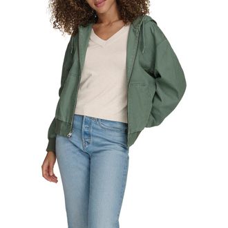 Levi's Cotton Zip Work Hoodie in Laurel Green at Nordstrom Rack, Size Small