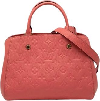 Louis Vuitton Pre-owned Montaigne BB - Dames - Vintage Handtas - Roze - ONE Size - Leer - Vintage