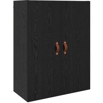 vidaXL Wall Mounted Cabinet Black 69.5 x 34 x 90 cm Engineered wood Vidaxl