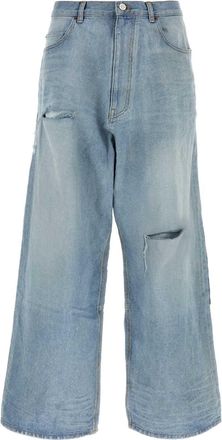 Balenciaga Denim Wide Leg Jeans