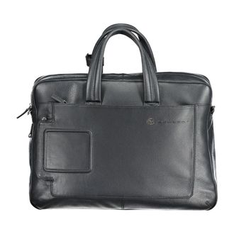 Piquadro Blauwe Zakelijke Aktetas met Laptopvak - Heren - Laptoptassen - Blauw - ONE Size - Tassen