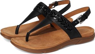 Easy Spirit Monte Womens Sandals Black Smooth/Black Patent : 7 W (D), Synthetic